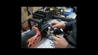 Картинка: ремонт электропилы треск в редукторе