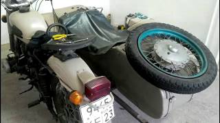 Картинка: ремонт колеса мотоцикла урал. часть 1.