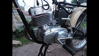 Картинка: первый запуск двигателя мотоцикла "минск"| работа двигателя + фото собранного:)