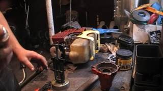 Картинка: разборка и ремонт верхнего редуктора мотокосы триммера