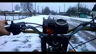 Картинка: решил прокатиться на мотоцикле иж юпитер 4 в первый день зимы
