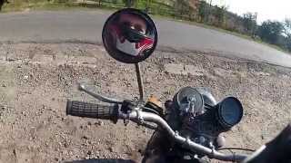 Картинка: отзыв о работе вилки + тест на ямах | вилка мотоцикла днепр (мт, урал) после пересборки