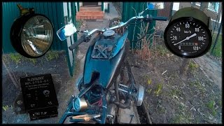 Картинка: #19 [ проект днепр 11 ] тракторная фара , реле ваз, вынос спидометра, замка