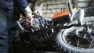 Картинка: ремонт мотоцикла иж юпитер 5(настройка сцепления)