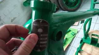 Картинка: #1 рама иж 56 после покраски, начало сборки