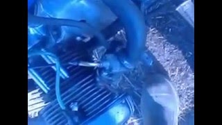 Картинка: пуск мотоцикла "урал" с облегчённым маховиком и поршнями от днепра.