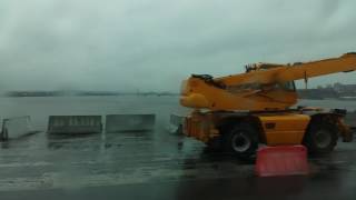 Картинка: новый мост, днепр, ремонт (18 апреля 2017) дождь